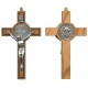St.Benedict crucifix en bois d'olivier cm.8-3"
