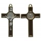 St.Benedict crucifix émaillé et plaqué or cm.5 - 2"