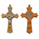 St.Benedict Olive Wood Crucifix mm.48 - 2"