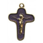 Enamelled Mother Theresa Cross Gold mm.19- 3/4"