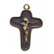 Enamelled Mother Theresa Cross Gold mm.25 - 1"
