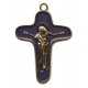 Enamelled Mother Theresa Cross Gold mm.34 - 1 1/4"