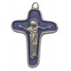 Mère Theresa croix faite de métal oxydé et émaillé mm.34 - 1 1/4"
