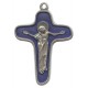 Mère Theresa croix faite de métal oxydé et émaillé mm.48 - 2"