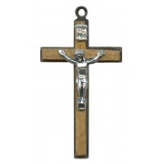 Wood Crucifix Natural mm.40- 1 1/2"