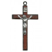 Wood Crucifix Brown mm.40- 1 1/2"
