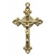 Gold Plated Metal Crucifix mm.45- 1 3/4"