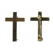 Gold Metal Cross mm.23- 1" with Pin