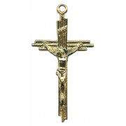 Crucifix Gold Plated Metal mm.50- 2"