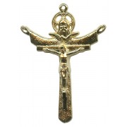 Crucifix Gold Plated Metal mm.55- 2 1/4"