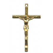Crucifix Gold Plated Metal mm.45- 1 7/8"