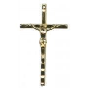 Crucifix Gold Plated Metal mm.60 - 2 3/8"