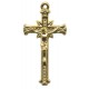 Crucifix Gold Plated Metal mm.35- 1 3/8"