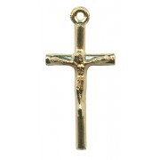 Crucifix Gold Plated Metal mm.25- 1"