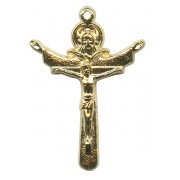  Crucifix Gold Plated Metal mm.35- 1 3/8"
