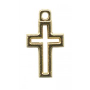 Gold Plated Metal Cross mm.15- 1/2"