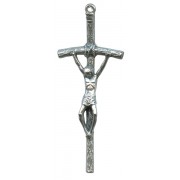 Papal Crucifix Oxidized Metal mm.55- 2 1/4"