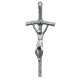 Papal Crucifix Oxidized Metal mm.55- 2 1/4"