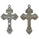 Pardon Cross Oxidized Metal Crucifix mm.57- 2 1/4"