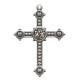 Croix métal argenté mm.40-1 1/2"
