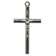 Crucifix Silver Plated Metal mm.36- 1 1/4"