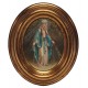 Miraculous Gold Leaf Oval Picture cm.12.5x10.5- 5"x4 1/4"