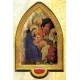 Plaque en feuille d'or de la Nativité en anglais cm.22x33.5- 8 1/2 "x 13 1/4"