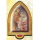 Placa en hoja de oro de la Sagrada Familia en Inglés cm.22x33.5- 8 1/2 "x 13 1/4"