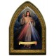 Plaque en feuille d'or de la Miséricorde Divine en anglais cm.18.5x13.5 - 7 1/4 "x 5 1/4"