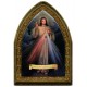 French Divine Mercy Gold Leaf Picture Frame Mini Vault cm.18.5x13.5 - 7 1/4"x5 1/4"