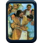 Jesus with Children Plaque cm. 21x29- 8 1/2"x 11 1/2"