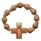 Olive Wood Elastic Decade Rosary mm.5