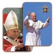 Pope John Paul II 3D Bi-Dimensional Cards cm5.5x 8.2 - 2 1/8"x3 1/4"