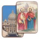San Pietro e Paolo 3D Bi-Dimensional Cards cm5.5x 8.2 - 2 1/8"x3 1/4"