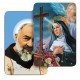 Cartes bi-dimensionnelles de San Pio et Sainte-Rita cm.5.5x 8.2- 2 1/8 "x3 1/4"