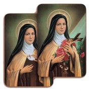 St.Theresa 3D Bi-Dimensional Cards cm.5.5x8.2- 2 1/8"x 3 1/4"