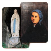 Our Lady of Lourdes 3D Bi-Dimensional Cards cm.5.5x8.2- 2 1/8"x 3 1/4"