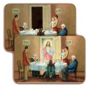  Jesus in Family 3D Bi-Dimensional Cards cm.5.5x8.2- 2 1/8"x 3 1/4"