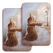 Padre Pio 3D Bi-Dimensional Cards cm.5.5x8.2- 2 1/8"x 3 1/4"