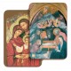Holy Family/ Nativity 3D Bi-Dimensional Cards cm.5.5x8.2- 2 1/8"x 3 1/4"