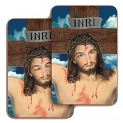 Crucifixion 3D Bi-Dimensional Cards cm.5.5x8.2- 2 1/8"x 3 1/4"