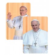 Pope Francis/ Pope John Paul II 3D Bi-Dimensional Cards cm.5.5x8.2- 2 1/8"x 3 1/4"