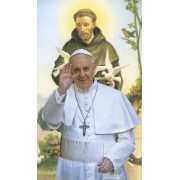 Pope Francis Holy Cards Blank cm.7x12- 2 3/4"x 4 3/4"