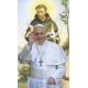 carte sainte du pape Francis cm.7x12 - 2 3/4 "x 4 3/4"