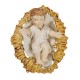 Baby Jesus with Crib Pvc Statue cm.6- 2 1/2"