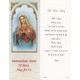 Immaculate Heart of Mary Bookmark cm.6x15.5- 2 1/2"x 6 1/8"