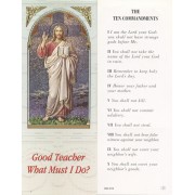 Ten Commandments Bookmark cm.6x15.5- 2 1/2"x 6 1/8"