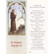 Prayer of St.Francis of Assisi Bookmark cm.6x15.5- 2 1/2"x 6 1/8"