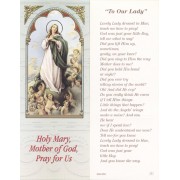 To Our Lady Bookmark cm.6x15.5- 2 1/2"x 6 1/8"