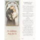 Unfailing Prayer to St.Anthony Bookmark cm.6x15.5- 2 1/2"x 6 1/8"
